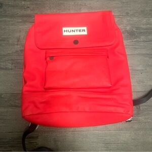 Hunter Red Backpack with Front Pocket